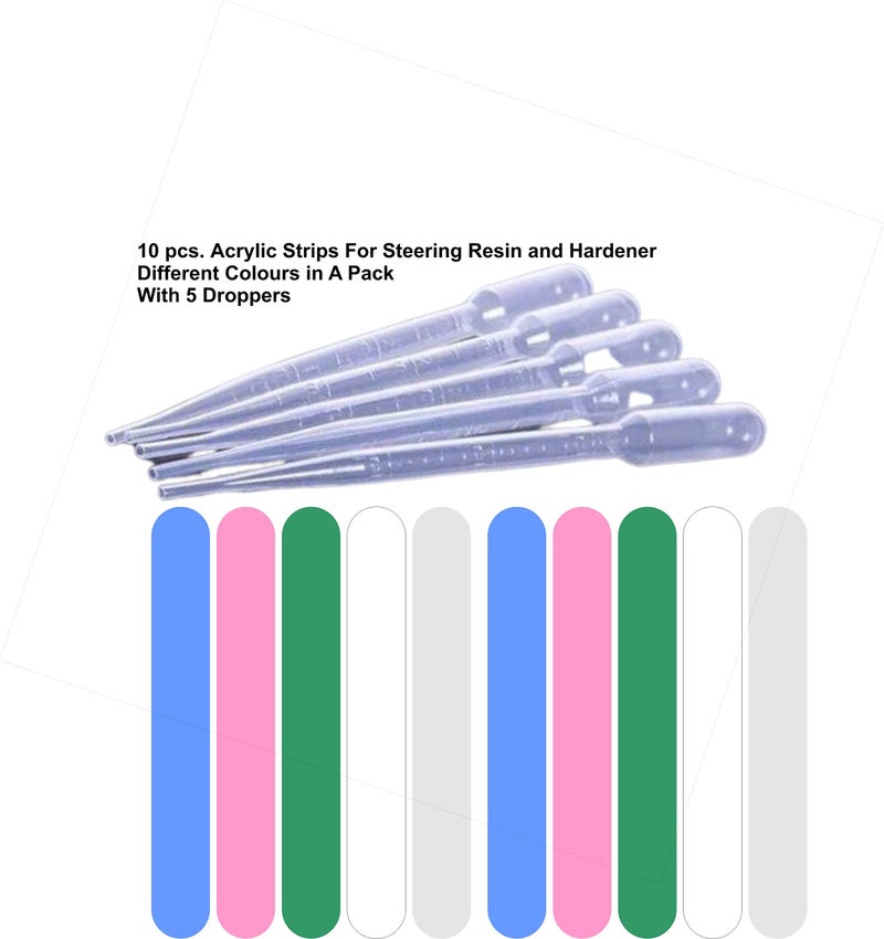 IMPRINT Resin Mixing Strips/Sticks 10 Nos and Dropper 5 Nos with Measuring Marks - Image 5