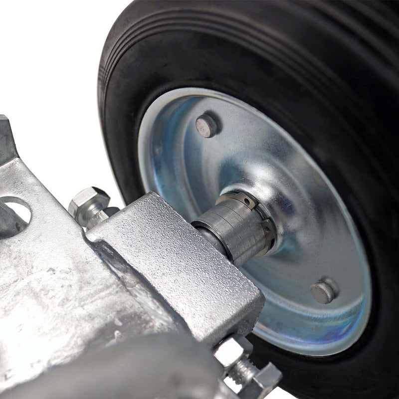 Jake Sales Rolling GATE 6"" Wheel Carrier: for Chain Link Fence Rolling/Sliding Gates - Gate Wheel Rut Runner - 2 Rubber Wheels (axle is 7"" from Wheel to Wheel) - Image 3