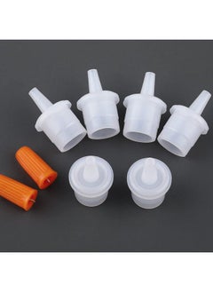 Maitys 44 Pieces Eyelash Glue Replacement Eyelash Glue Bottle Nozzle Caps Lash Bottle Plug Mouth Tips Eyelash Glue Bottle Plug Glue Bottle Pins Blocking Needle For Home Salon Eyelash Extensions Tools  - Image 4