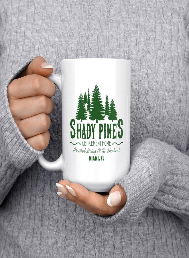 آرتيزان آول كوب Artisan Owl Shady Pines Retirement Home - كوب قهوة/شاي 15 أونصة - هدية مضحكة لكبار السن، ومحبي مسلسل Golden Girls، وسكان دور رعاية المسنين ومقدمي الرعاية (أبيض) - Image 5