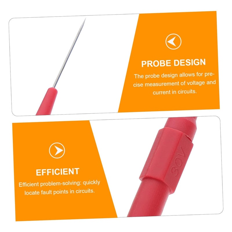 Gadpiparty 2 قطعة من جهاز اختبار الدوائر الكهربائية للسيارات مع أطراف رفيعة للغاية لقياسات الجهد الدقيقة - Image 4