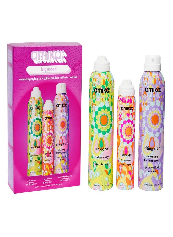 amika big mood volumizing styling set | gift set for touchable volume + texture - Image 1