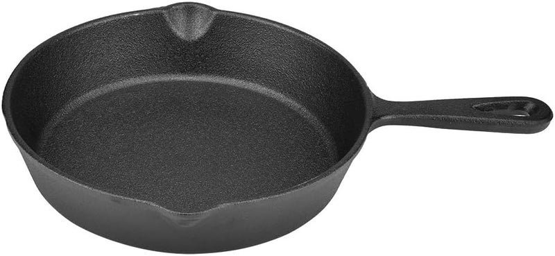 GOWENIC Cast Iron Skillet, Vintage Cast Iron Frying Pan, Non Stick Burnt Skillet, 16cm 20cm Pan for Stovetop Oven Cooking (20cm) - Image 4