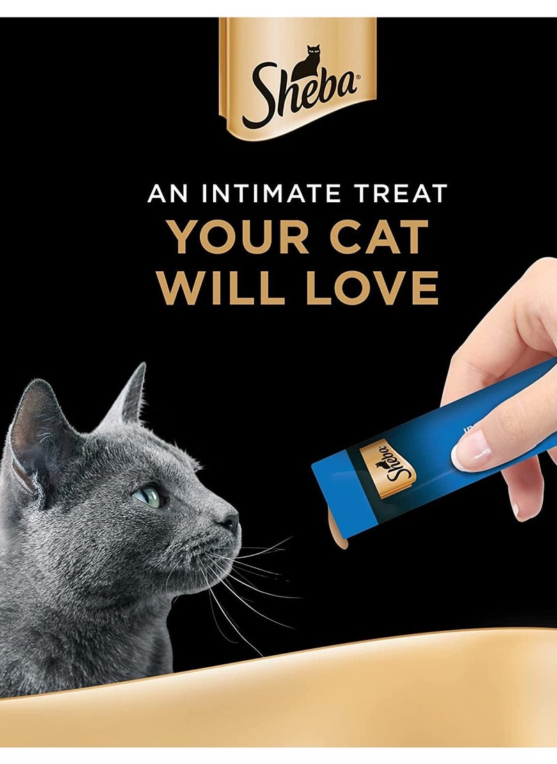 Sheba Melty Sheba Cat Food With Tuna Flavor A luxuriously moist creamy sauce Hand feed for special moments so your cat can enjoy this Sheba Wet food Pack of 4 pieces x 12 g of 3 packs  - Image 3