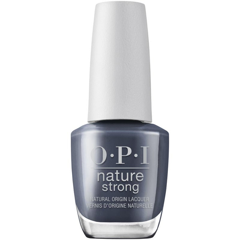 OPI Nature Strong Force of Nailture | Opaque Dark Blue CrÃ¨me Natural Origin Nail Polish | Plant Based, Vegan, Cruelty Free - Image 1