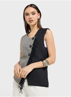 ELLA Contrast Toned Vest  - Image 1