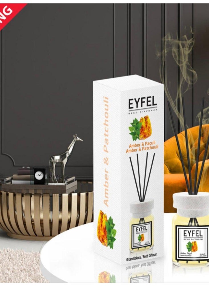 Generic - EYFEL Amber & Patchouli Reed Diffusers 120ml - Image 1