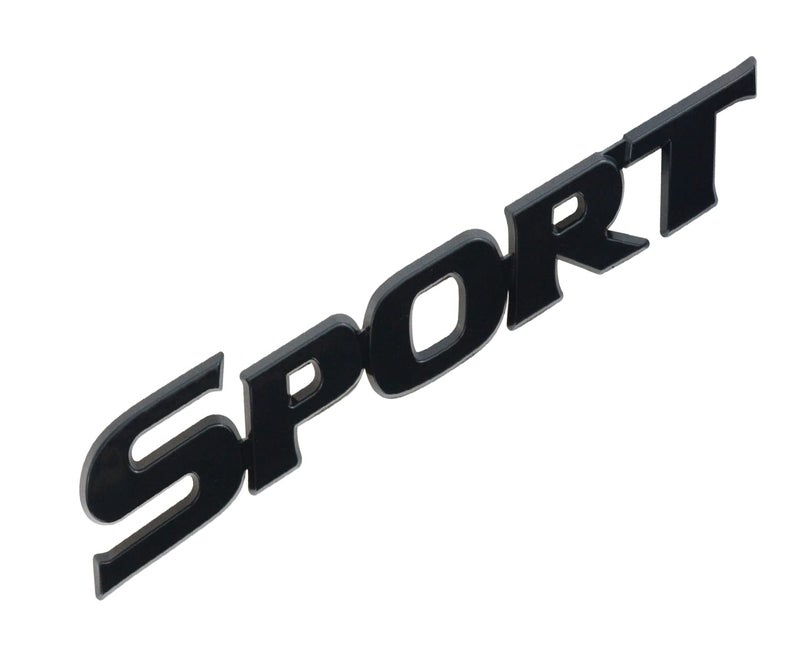 EmbRoom Sport Emblem Car Tailgate Decal Sticker Auto Motorcycle Badge Vehicle Replacement for Universal Car (Black) - Image 2