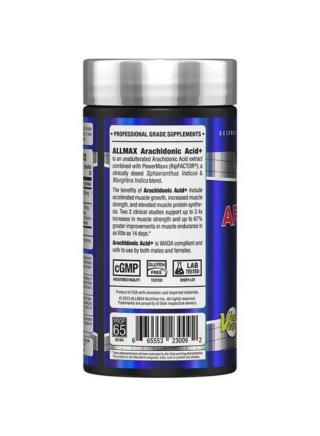 AllMax Nutrition ALLMAX Essentials Arachidonic Acid+ - 120 Capsules - Increases Strength & Improves Endurance - Gluten Free - 30 Servings - Image 3