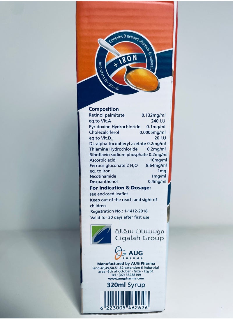 Sanovit - Sanovit Multivitamin With Iron 320 ml Syrup - Image 1