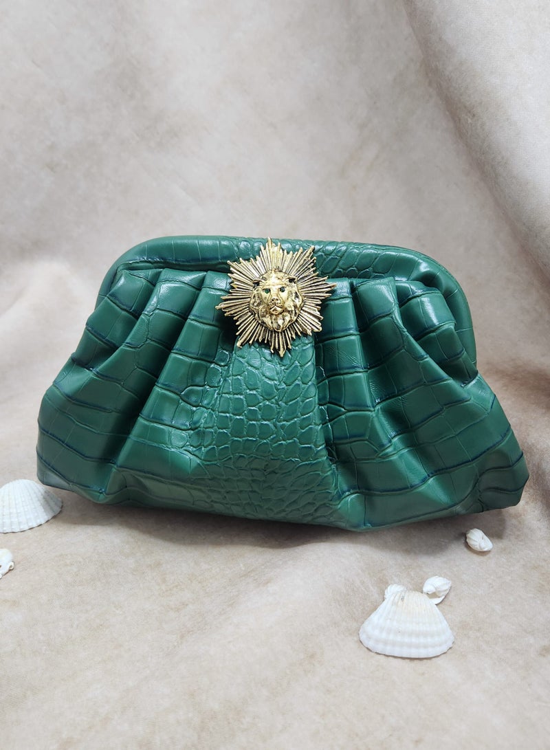 Lion Pouchette â€“ Green