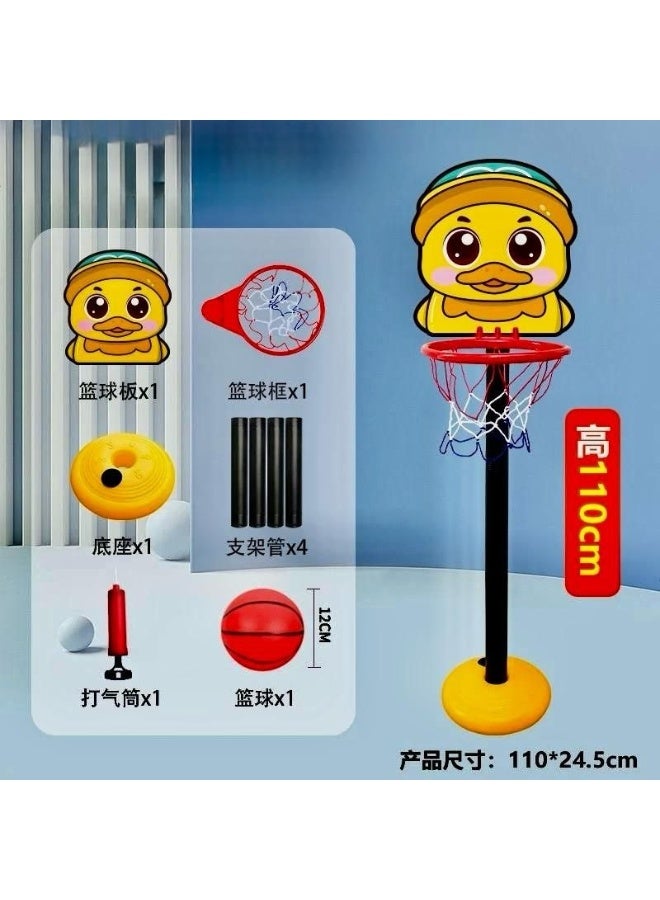 Kids Adjustable Basketball Hoop Set with Duck Backboard - Image 2