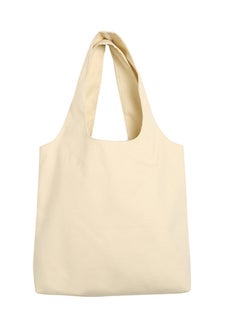 Stitch Detail Canvas Shopper/Tote White