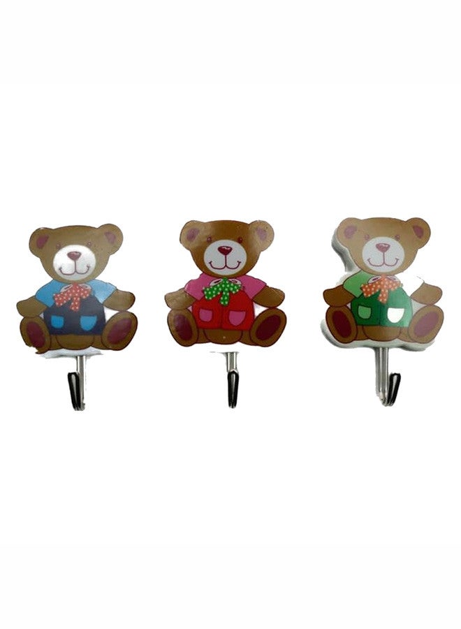 CATANES 3 Pcsy Sticky Hook Bear 6x1.5x7.5 Cm Multicolour  - Image 1