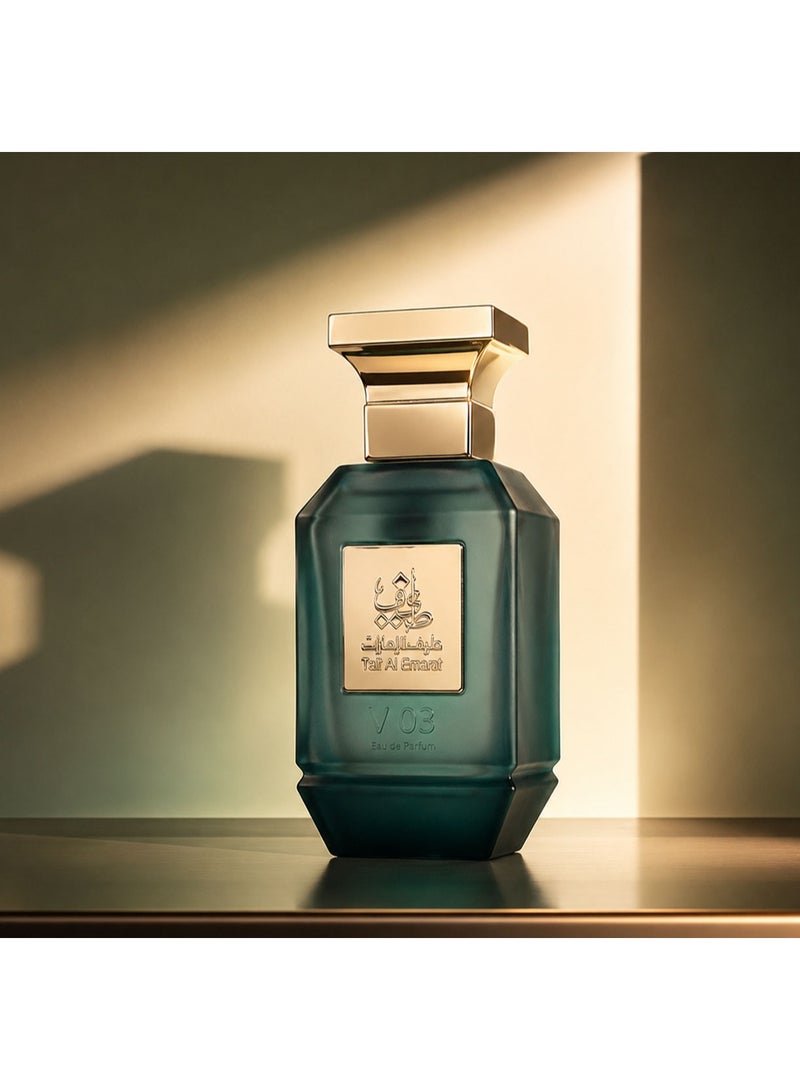 Taif Al Emarat V03 Eau de Parfum 75ml, Women’s Arabic Perfume, Long Lasting Amber Fragrance with Citrus Notes - Image 4