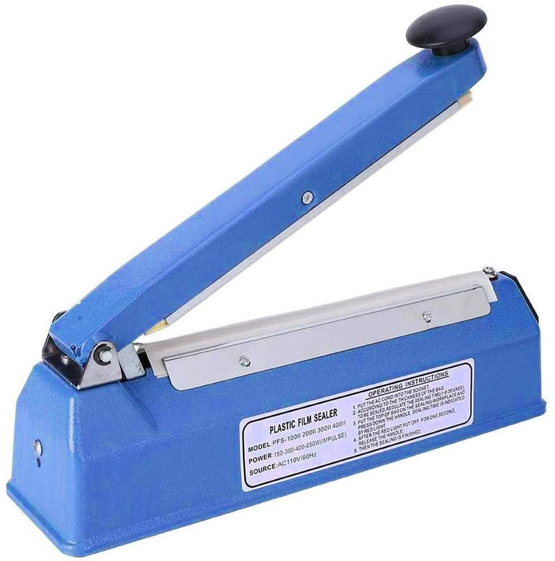MLD Sealing Machine Packing Machine Plastic Sealer 8 Inch With Free 2 Elements Blue - Image 1