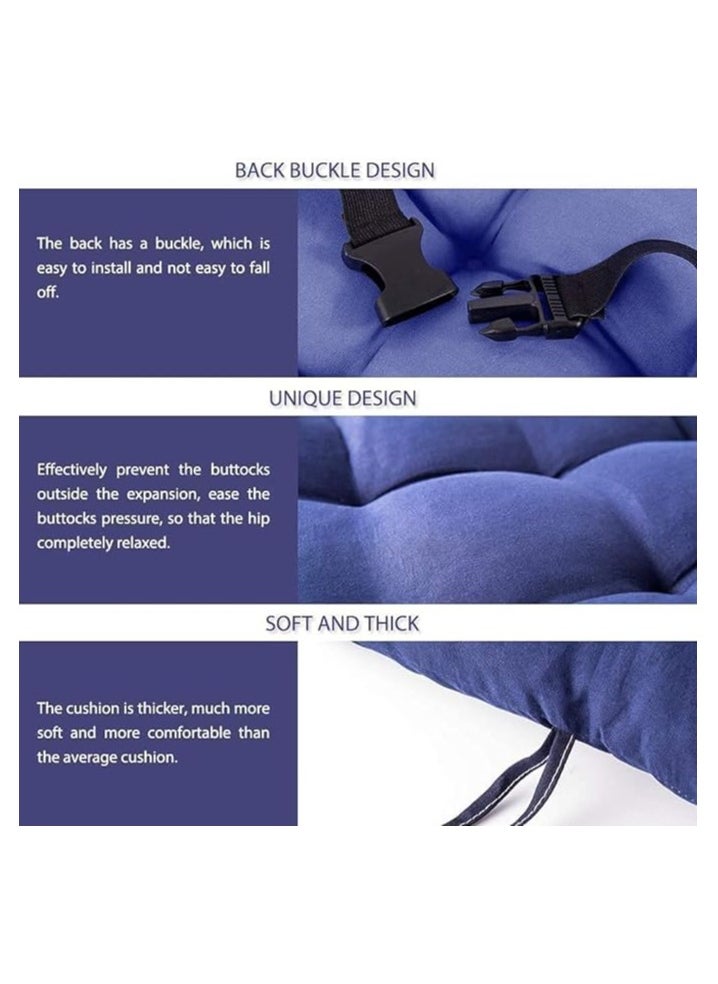 Moro Moro - Rocking Chair Cushion – Soft Cotton Seat Pad with Back Buckle for Secure Fit - Image 1