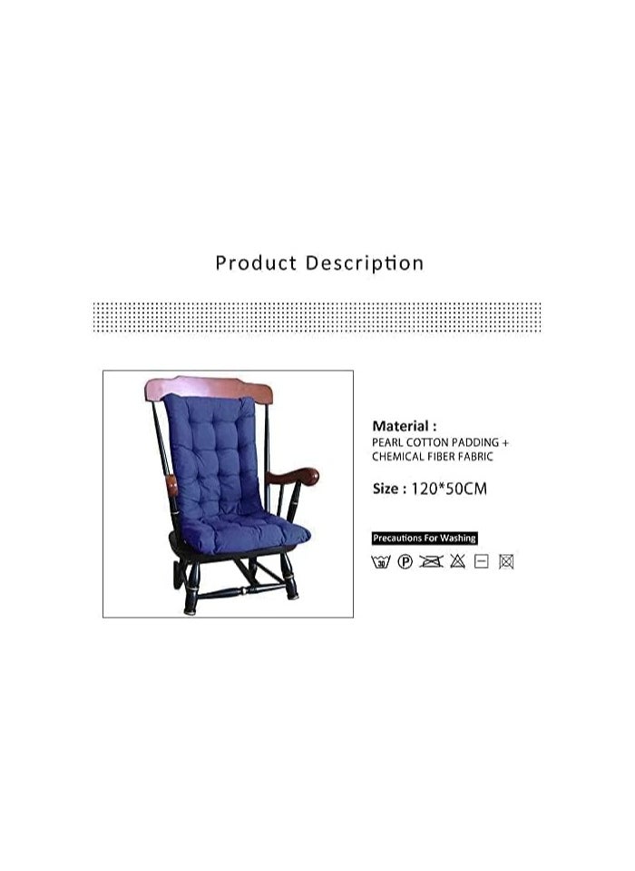 Moro Moro - Rocking Chair Cushion – Soft Cotton Seat Pad with Back Buckle for Secure Fit - Image 1