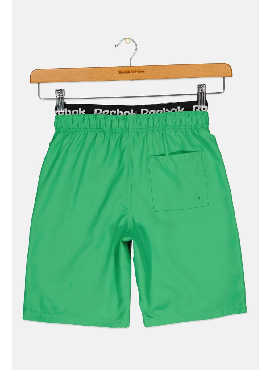 Reebok Kids Boy Sportswear Fit Outdoor Shorts, Green  - Image 2