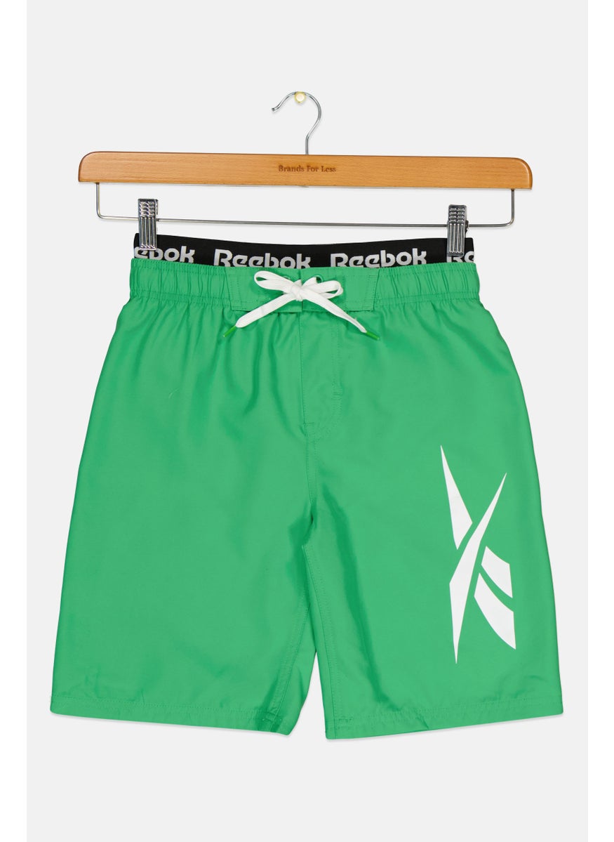 Reebok Kids Boy Sportswear Fit Outdoor Shorts, Green  - Image 1