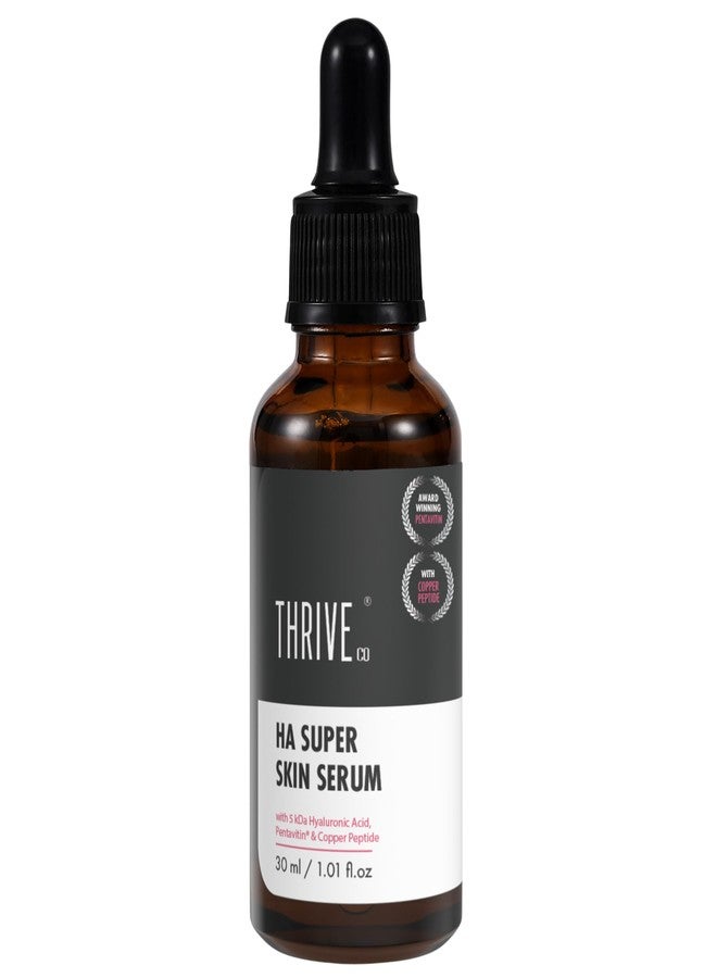 ThriveCo 5kDa Hyaluronic Acid Serum for Face & Neck | Daily Hydrating Serum for Intense Hydration, Radiant, Plumper Skin & Fines Lines & Wrinkle-Reduction | For Men & Women | For All Skin Types | 30ml - Image 1