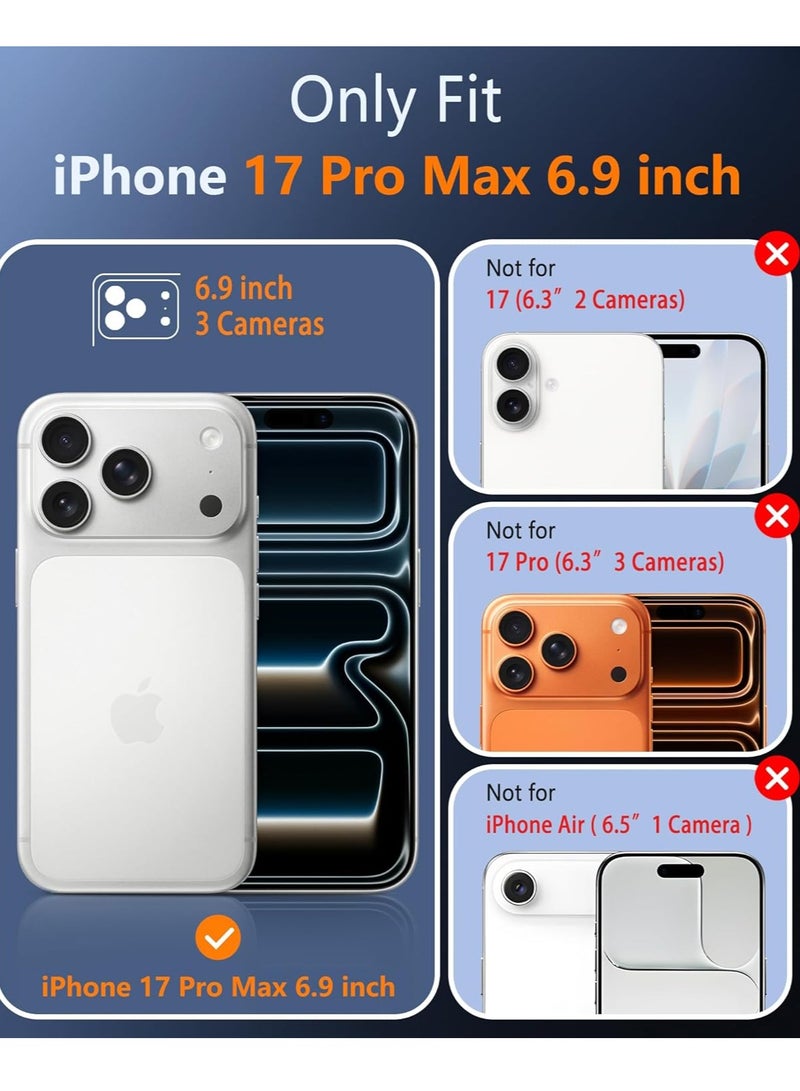 BORTONY iPhone 17 Pro Max Magsafe Case Ultra Thin Mate Cover for iPhone 17 Pro Max Camera Protection Slim Design Hard Phone Case for iPhone 17 Pro Max 6.9 inch - Image 2