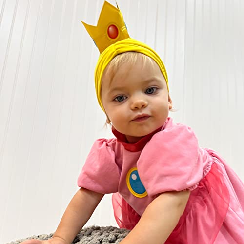 Disguise Infant Princess Peach Costume, Official Super Mario Bros Outfit for Babies, Size (6-12 months) - Image 2