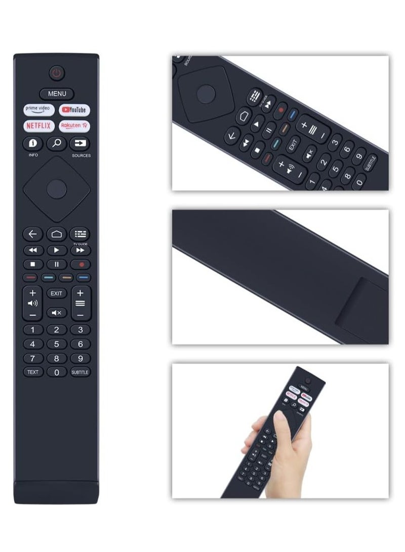 Philips Smart TV Replacement Remote Control (398GR10BEPHN0042BC) - Quick Access to Netflix, YouTube,  Prime Video - Image 2