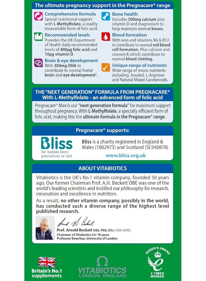 فيتابيوتيكس كبسولات/أقراص بريجناكير ماكس من 84 قرص - Image 4