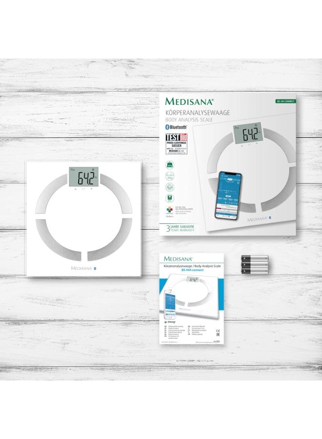 ميديسانا ميزان تحليل الجسم الذكي كونكت BS444 من ميديسانا، لون ابيض - Image 4