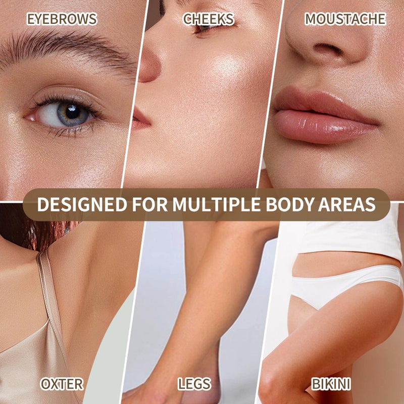 derloyo 6-Pack Eyebrow Razor for Women | Dermaplane Facial Razor for Face | Hair Trimmer Face Razor for Body Use | Multipurpose Facial Hair Removal Disposable Blades Eyebrow Tool - Image 5