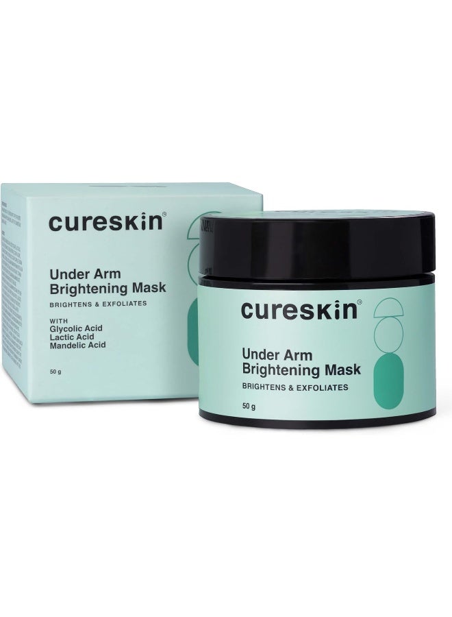 Cureskin قناع كريم تفتيح تحت الإبط مع حمض اللاكتيك، حمض الجليكوليك وحمض الماندليك | تحت الإبط الداكن وفرط التصبغ | كريم إزالة تحت الإبط الداكن، 50 جرام (عبوة من 1) - Image 1