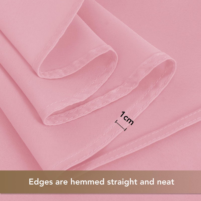 sancua Square Tablecloths 54x54 Inch - Pink Fabric Table Cloth for Square or Round Tables, Washable Polyester Table Cover for Dinner, Holiday Party, Decorative Display Tables - Image 5