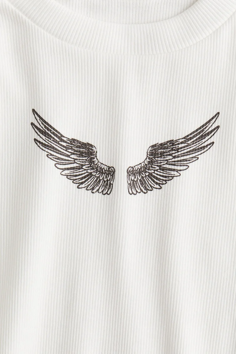 H&M Ribbed cotton top