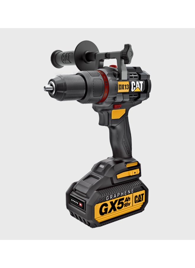 CATERPILLAR - Cat Dx13 18V 1 For All ½” Cordless Hammer Drill With Brushless Motor And Graphene Battery - Image 1