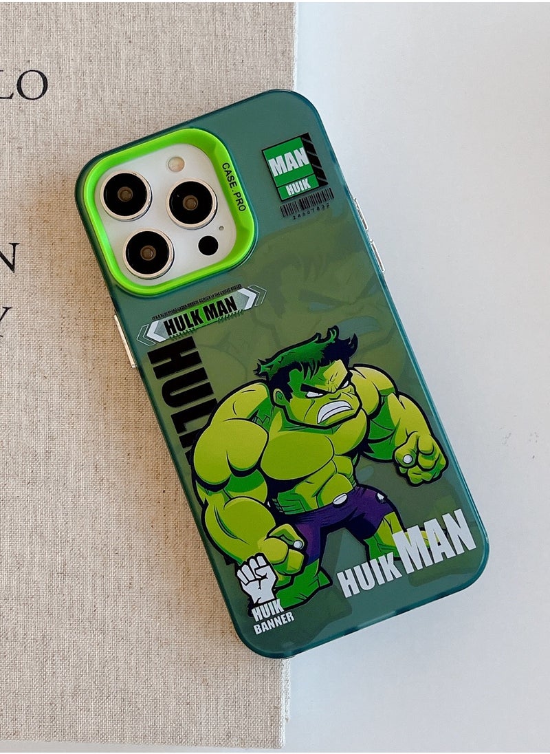 Color Fans - Case for iPhone 13 Pro 6.1 inch with The Hulk Pattern Cover - Image 1