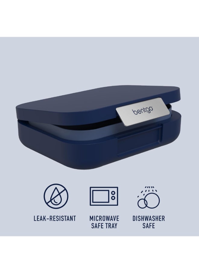 Modern Versatile 4 - Compartment Bento - Style Lunch Box For Adults And Teens, Leak - Resistant, Ideal For On - The - Go Balanced Eatingbpa - Free, Matte Finish And Ergonomic Design (Navy)