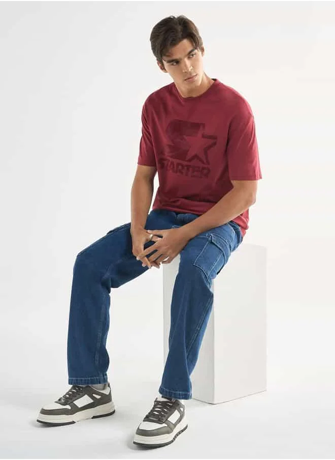 FAV Starter Print T-shirt with Crew Neck and Short Sleeves