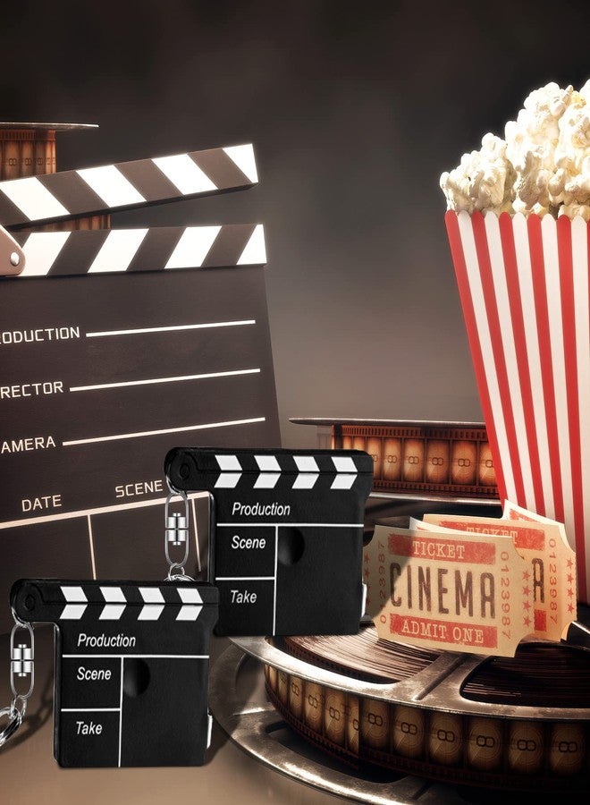 جونكين هدايا حفلات ليلة الفيلم من جانكين، سلسلة مفاتيح على شكل لوحة تصوير مع شريط قياس، هدايا حفلات ذات طابع سينمائي، زينة ليلية لجوائز تذكارية (24 قطعة) - Image 5