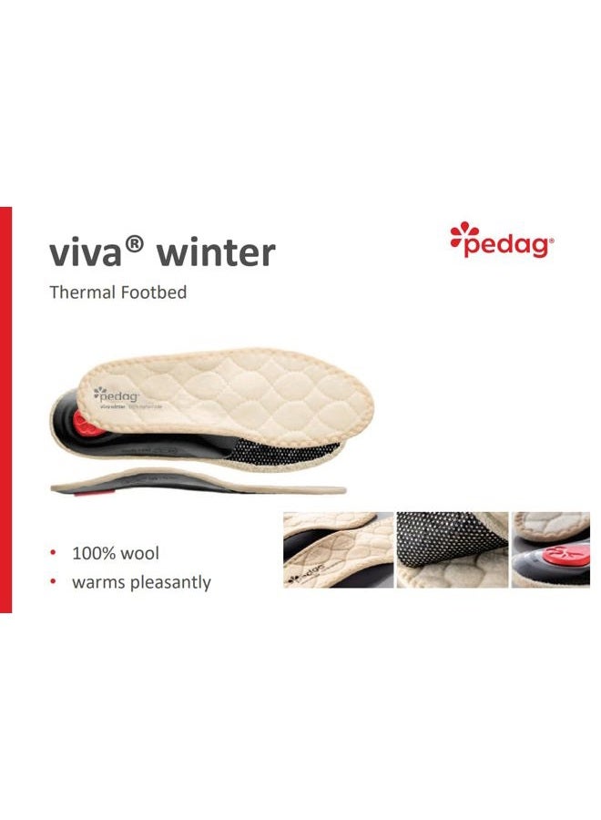 Pedag Viva Winter | Insulating Insoles | Made in Germany | Heel Cushion, Longitudinal & Metatarsal Arch Support | Boost Warmth & Comfort | 1 Pair | Women US 7/ EU 37 - Image 2