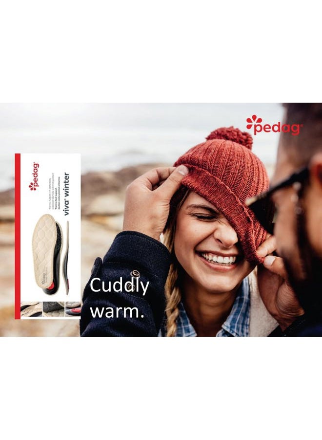 Pedag Viva Winter | Insulating Insoles | Made in Germany | Heel Cushion, Longitudinal & Metatarsal Arch Support | Boost Warmth & Comfort | 1 Pair | Women US 7/ EU 37 - Image 4