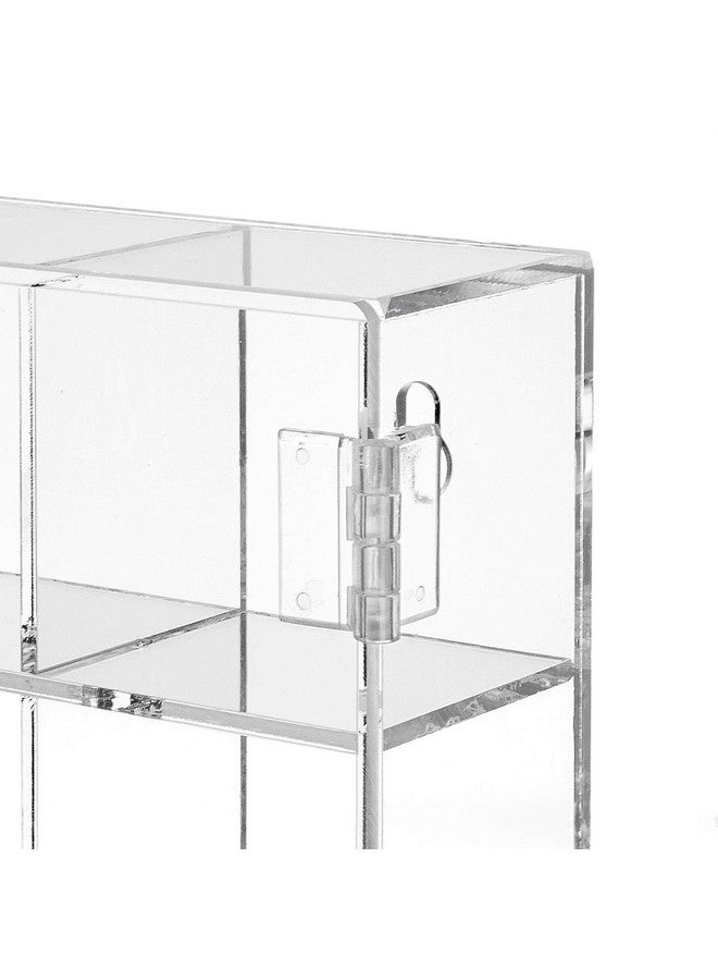 Ikee Design Acrylic Collection 25 Compartments Display Case with Magnets Door, Wall-Mounted Storage Organizer Rack for Small Pop Figure, Doll and Gemstones, Compartment: 2 W x 1.8D x 2H in - Image 5