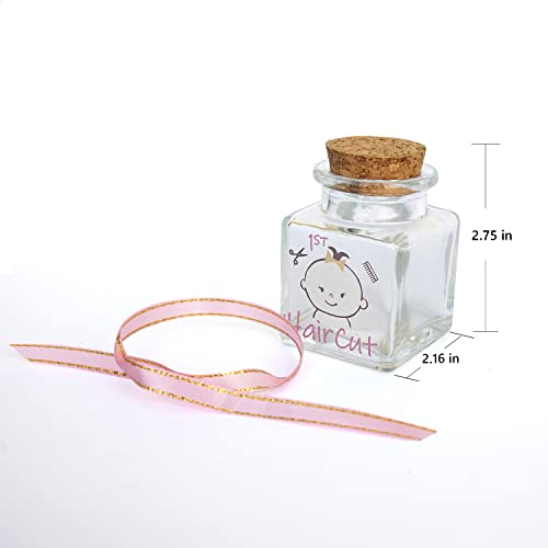 HAMUIERS First Haircut Keepsake Holder, First Curl Keepsake Box for Kids Baby Keepsake Box Baby Shower for Babies to Keep The Childhood Memory - Girl - Image 3