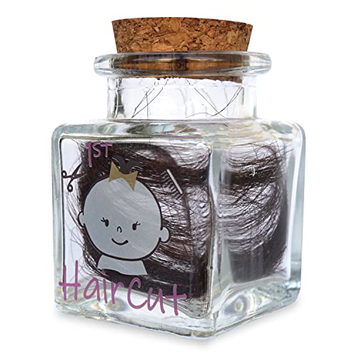 HAMUIERS First Haircut Keepsake Holder, First Curl Keepsake Box for Kids Baby Keepsake Box Baby Shower for Babies to Keep The Childhood Memory - Girl - Image 2