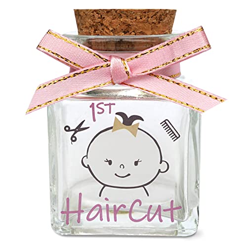 HAMUIERS First Haircut Keepsake Holder, First Curl Keepsake Box for Kids Baby Keepsake Box Baby Shower for Babies to Keep The Childhood Memory - Girl - Image 1
