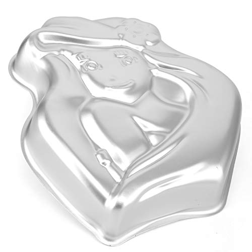 TinLeJa Cake Decorator Preferred Princess Girl Shaped Birthday Party Cake Pan, 3D Aluminum Cake Decorating Mould Baking Pan Kitchen Supplies - Image 4