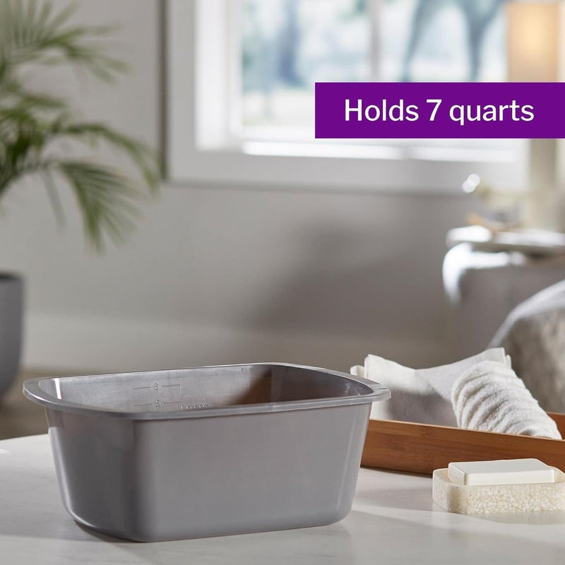McKesson Wash Basin Plastic Rectangle 7 qt 1 Count - Image 5