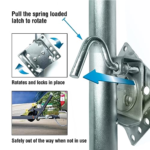 SEACHOICE رافعة مقطورة قابلة للطي من Seachoice، 22-7/8 بوصة، أقصى رفع 1,000 رطل. - Image 3