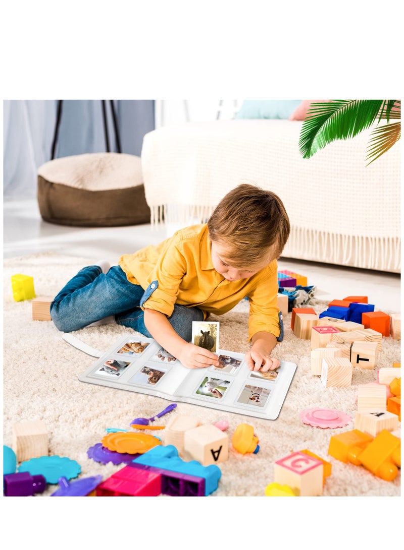 288 Pockets Large Capacity PU Leather Cover Mini Photo Album for Polaroid Fujifilm Instax Mini 11/9 Film Photocard Holder Book (Black) - Image 5