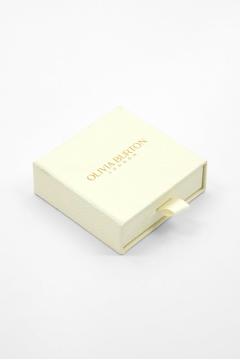 OLIVIA BURTON Women Classic Linear Carnation Hoop Earrings, Gold - Image 2